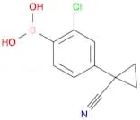 [2-Chloro-4-(1-cyanocyclopropyl)phenyl]boronic acid