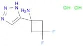 3,3-difluoro-1-(1H-triazol-5-yl)cyclobutanamine;dihydrochloride