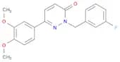 3(2H)-Pyridazinone, 6-(3,4-dimethoxyphenyl)-2-[(3-fluorophenyl)methyl]-