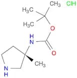 (S)-(3-Methyl-pyrrolidin-3-yl)-carbamicacidtert-butylesterhydrochloride
