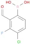 4-Chloro-3-fluoro-2-formylphenylboronic acid