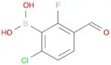 (6-Chloro-2-fluoro-3-formyl-phenyl)boronicacid