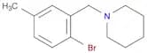 1-(2-Bromo-5-methylbenzyl)piperidine