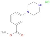 Benzoic acid, 3-(1-piperazinyl)-, methyl ester, hydrochloride (1:1)