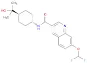 7-(Difluoromethoxy)-N-(trans-4-(2-hydroxypropan-2-yl)cyclohexyl)quinoline-3-carboxamide