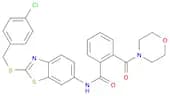 Benzamide, N-​[2-​[[(4-​chlorophenyl)​methyl]​thio]​-​6-​benzothiazolyl]​-​2-​(4-​morpholinylcarbo…