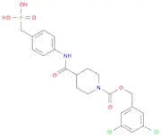 (4-(1-(((3,5-Dichlorobenzyl)oxy)carbonyl)piperidine-4-carboxamido)benzyl)phosphonicacid