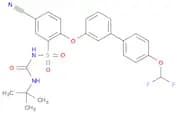 N-(tert-Butylcarbamoyl)-5-cyano-2-((4'-(difluoromethoxy)-[1,1'-biphenyl]-3-yl)oxy)benzenesulfonami…