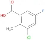 3-Chloro-5-fluoro-2-methylbenzoicacid