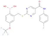 (2-(((5-((4-Fluorophenyl)carbamoyl)pyrimidin-2-yl)thio)methyl)-4-(trifluoromethoxy)phenyl)boronic …
