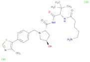 (2S,4R)-1-((S)-2-(5-Aminopentanamido)-3,3-dimethylbutanoyl)-4-hydroxy-N-(4-(4-methylthiazol-5-yl)b…