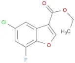 ETHYL 5-CHLORO-7-FLUOROBENZOFURAN-3-CARBOXYLATE