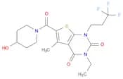 3-ethyl-6-[(4-hydroxy-1-piperidinyl)carbonyl]-5-methyl-1-(3,3,3-trifluoropropyl)-thieno[2,3-d]pyri…