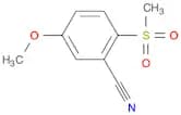 5-Methoxy-2-(methylsulfonyl)benzonitrile