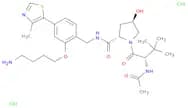 (2S,4R)-1-((S)-2-Acetamido-3,3-dimethylbutanoyl)-N-(2-(4-aminobutoxy)-4-(4-methylthiazol-5-yl)benz…