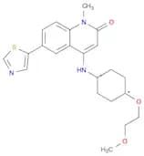 4-[[trans-4-(2-methoxyethoxy)cyclohexyl]amino]-1-methyl-6-(5-thiazolyl)-2(1H)-Quinolinone