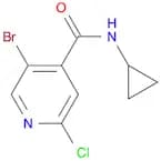 5-Bromo-2-chloro-N-cyclopropyl-pyridine-4-carboxamide