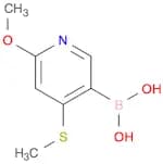 2-Methoxy-4-(methylthio)pyridine-5-boronic acid