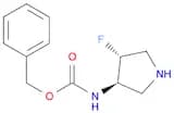 Carbamic acid, N-[(3R,4R)-4-fluoro-3-pyrrolidinyl]-, phenylmethyl ester, rel-