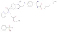β-Alanine, N-[[2-[[[4-[[[(hexyloxy)carbonyl]amino]iminomethyl]phenyl]amino]methyl]-1-methyl-1H-ben…