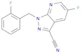 1H-Pyrazolo[3,4-b]pyridine-3-carbonitrile, 5-fluoro-1-[(2-fluorophenyl)methyl]-