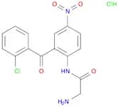 Acetamide, 2-amino-N-[2-(2-chlorobenzoyl)-4-nitrophenyl]-, hydrochloride (1:1)