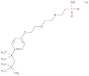 Ethanesulfonic acid, 2-[2-[2-[4-(1,1,3,3-tetramethylbutyl)phenoxy]ethoxy]ethoxy]-, sodium salt (1:…
