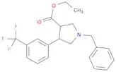 3-Pyrrolidinecarboxylic acid, 1-(phenylmethyl)-4-[3-(trifluoromethyl)phenyl]-, ethyl ester