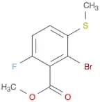 Benzoic acid, 2-bromo-6-fluoro-3-(methylthio)-, methyl ester