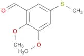 Benzaldehyde, 2,3-dimethoxy-5-(methylthio)-