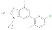 1H-Benzimidazole, 6-(2-chloro-5-fluoro-4-pyrimidinyl)-1-cyclopropyl-4-fluoro-2-methyl-