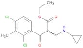 Benzenepropanoic acid, 2,4-dichloro-α-[(cyclopropylamino)methylene]-3-methyl-β-oxo-, ethyl ester