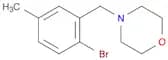 Morpholine, 4-[(2-bromo-5-methylphenyl)methyl]-