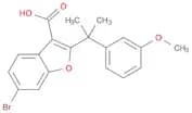 3-Benzofurancarboxylic acid, 6-bromo-2-[1-(3-methoxyphenyl)-1-methylethyl]-