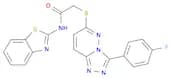 N-(1,3-benzothiazol-2-yl)-2-{[3-(4-fluorophenyl)-[1,2,4]triazolo[4,3-b]pyridazin-6-yl]sulfanyl}ace…