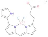 Hydrogen 3-(2-carboxylatoethyl)-5,5-difluoro-7-(1H-pyrrol-2-yl)-5H-dipyrrolo[1,2-c:2',1'-f][1,3,2]…