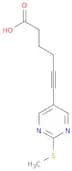 6-(2-(Methylthio)pyrimidin-5-yl)hex-5-ynoic acid