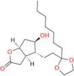 (3aR,4R,5R,6aS)-4-[3-(Ethyleneketal)decanyl]hexahydro-5-hydroxy-2H-cyclopenta[b]furan-2-one