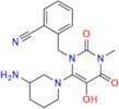 2-((6-(3-Aminopiperidin-1-yl)-5-hydroxy-3-methyl-2,4-dioxo-3,4-dihydropyrimidin-1(2H)-yl)methyl)be…