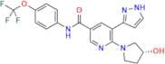 (R)-6-(3-Hydroxypyrrolidin-1-yl)-5-(1H-pyrazol-3-yl)-N-(4-(trifluoromethoxy)phenyl)nicotinamide