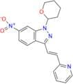 (E)-6-Nitro-3-(2-(pyridin-2-yl)vinyl)-1-(tetrahydro-2H-pyran-2-yl)-1H-indazole