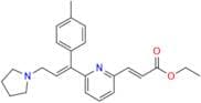 Ethyl (E)-3-(6-((E)-3-(pyrrolidin-1-yl)-1-(p-tolyl)prop-1-en-1-yl)pyridin-2-yl)acrylate