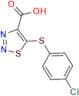 5-((4-Chlorophenyl)thio)-1,2,3-thiadiazole-4-carboxylic Acid