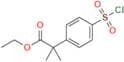 Ethyl 2-(4-(chlorosulfonyl)phenyl)-2-methylpropanoate