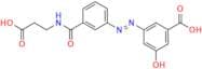 3-((3-((2-Carboxyethyl)carbamoyl)phenyl)diazenyl)-5-hydroxybenzoic Acid