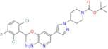 tert-Butyl 4-(4-(6-amino-5-(1-(2,6-dichloro-3-fluorophenyl)ethoxy)pyridin-3-yl)-1H-pyrazol-1-yl)pi…