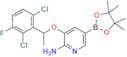 3-(1-(2,6-Dichloro-3-fluorophenyl)ethoxy)-5-(4,4,5,5-tetramethyl-1,3,2-dioxaborolan-2-yl)pyridin-2…