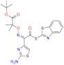 (Z)-tert-Butyl 2-(((1-(2-aminothiazol-4-yl)-2-(benzo[d]thiazol-2-ylthio)-2-oxoethylidene)amino)oxy…