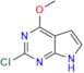 2-Chloro-4-methoxy-1H-pyrrolo[2,3-d]pyrimidine