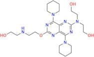 2,2-((6-(2-((2-Hydroxyethyl)amino)ethoxy)-4,8-di(piperidin-1-yl)pyrimido[5,4-d]pyrimidin-2-yl)azan…